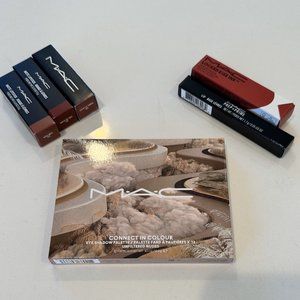 MAC Unfiltered Nudes Eye palette and lipsticks